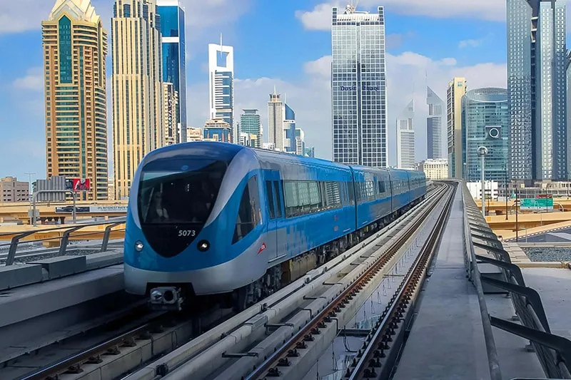Dubai Metro train
